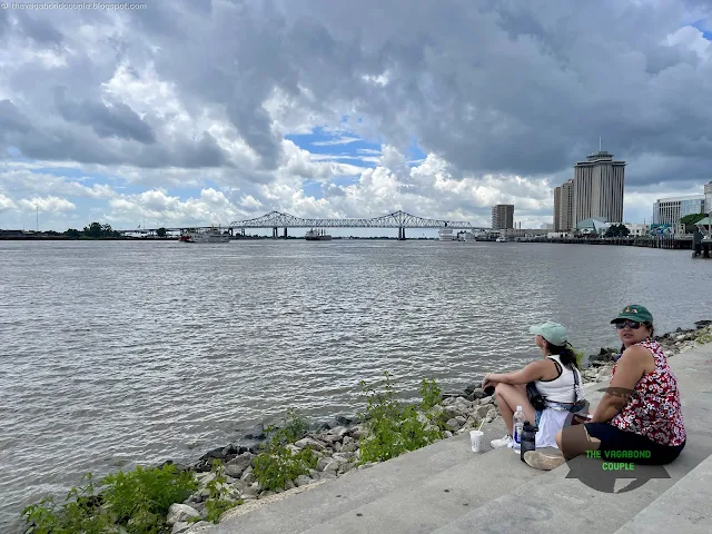 Mississippi River at Moonwalk Riverfront Park, New Orleans