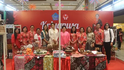 Rita Tamuntuan Promosikan Kerajinan Lokal Sulut di Pameran Kriyanusa Jakarta