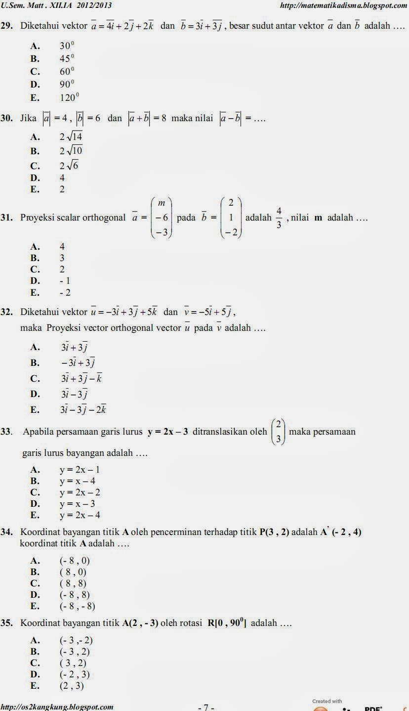 Soal Dan Jawaban Matematika Sma Statistika Di Harifilsynchtu Ga