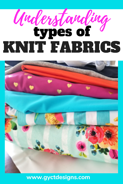 Understanding how to choose to right types of knit fabrics for sewing projects including understanding fabric content, weight and type.