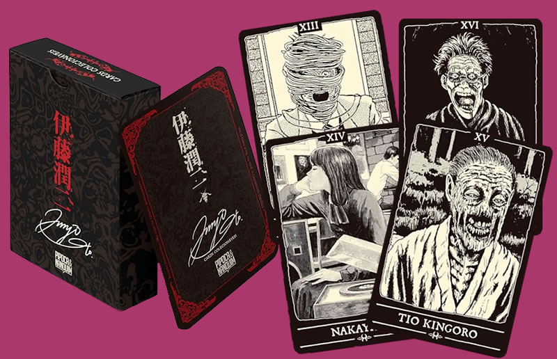 Lista dos Mangás do Junji Ito que vem com cards grátis e formam um baralho  de terror!