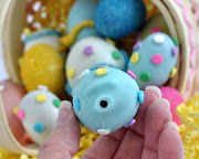 Easter Egg Cake Truffles (easter egg cake pops without sticks)