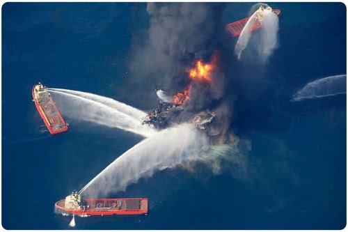 Derrama de petróleo Golfo de México Costa de Louisiana