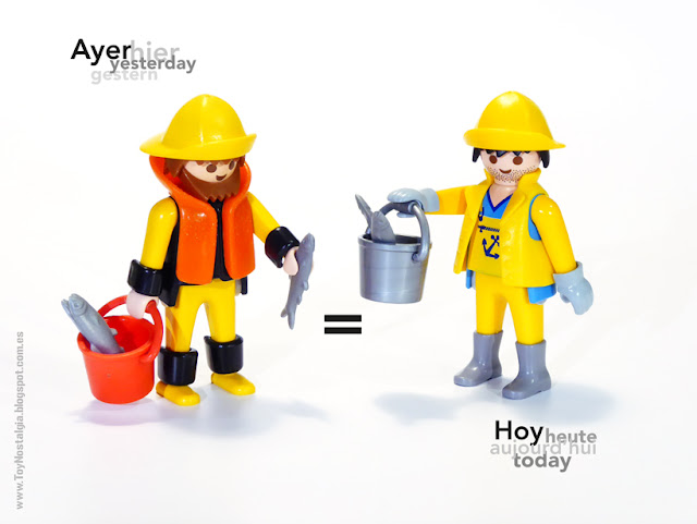 Playmobil "Then and Now" Pescadores Fishermen Pêcheurs (City)