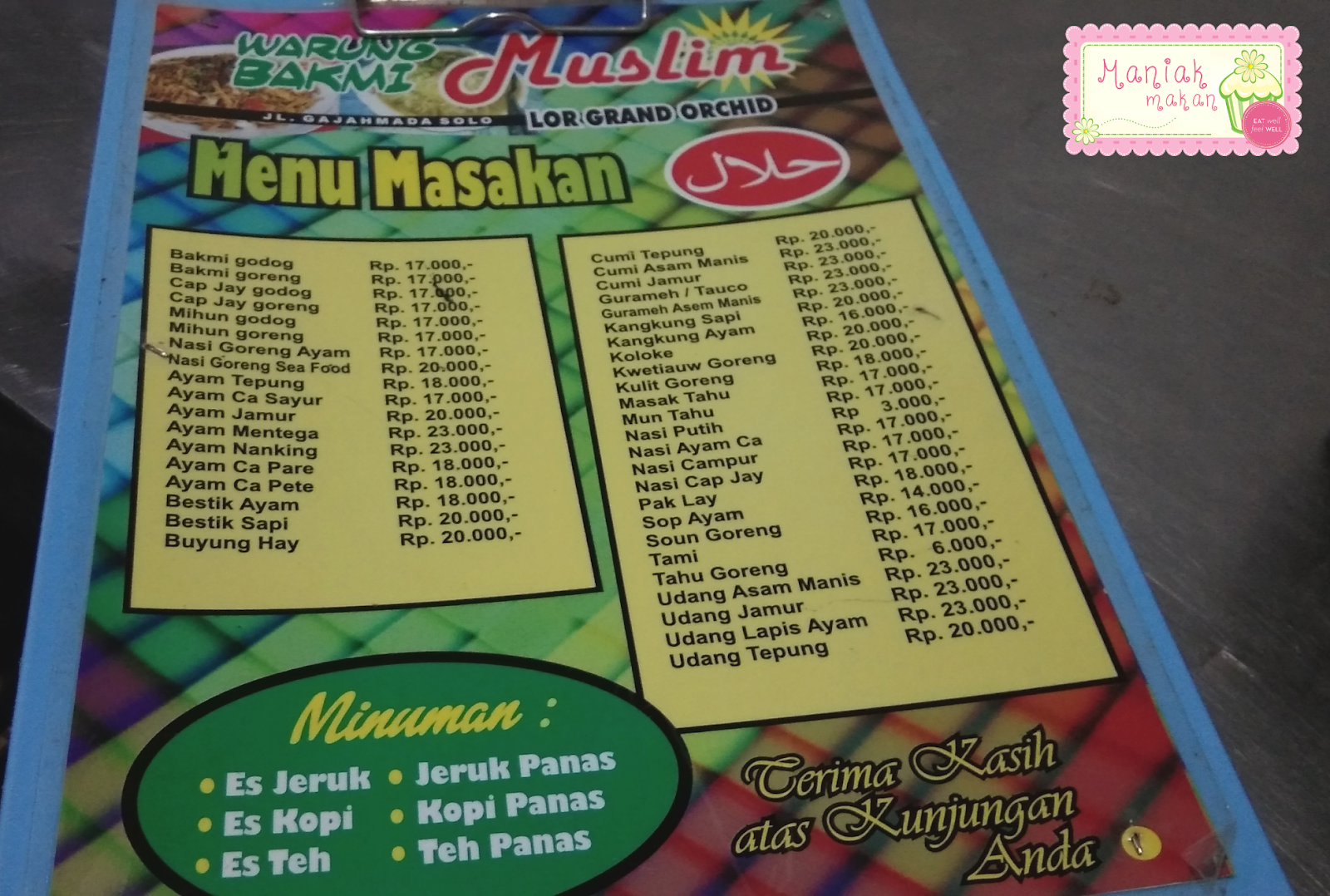  kali ini akan menghadirkan makanan yang biasa kita sebut Chinese Food kalo di Jakarta Warung Bakmi Muslim, Solo