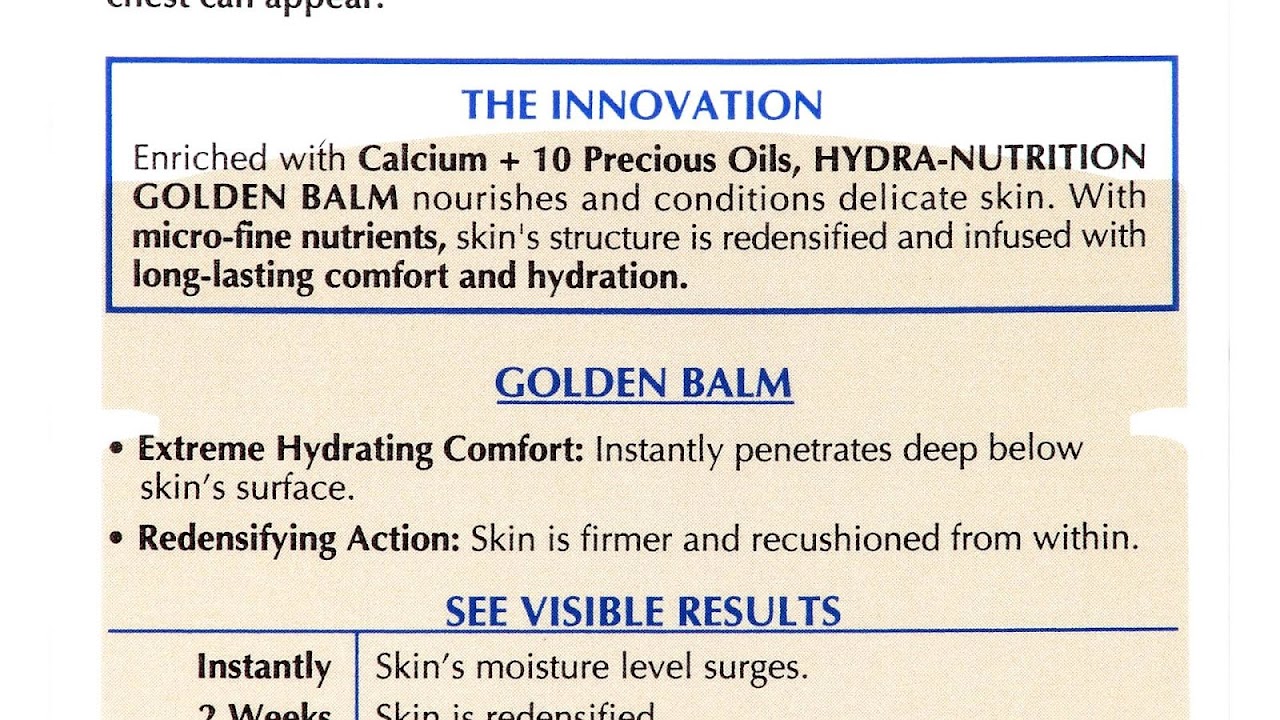 L Oreal Age Perfect Hydra Nutrition Golden Balm