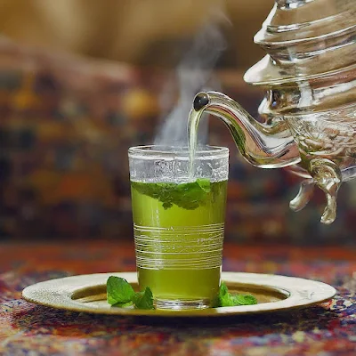 Moroccan Mint Tea: Moroccan mint tea