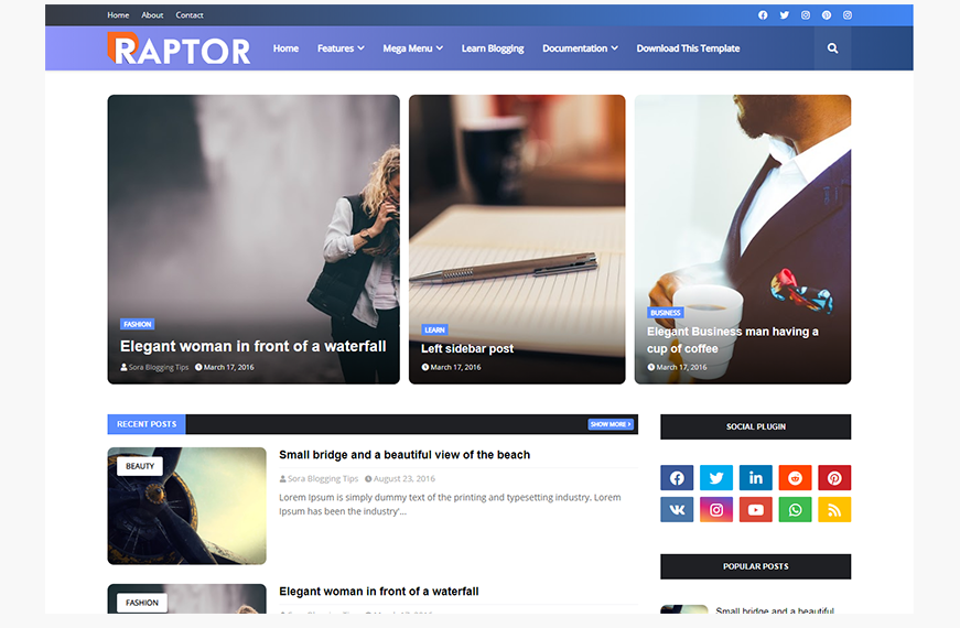 Top 10 free amp blogger templates 2020