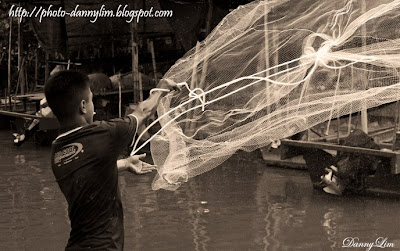 Fish-net-casting