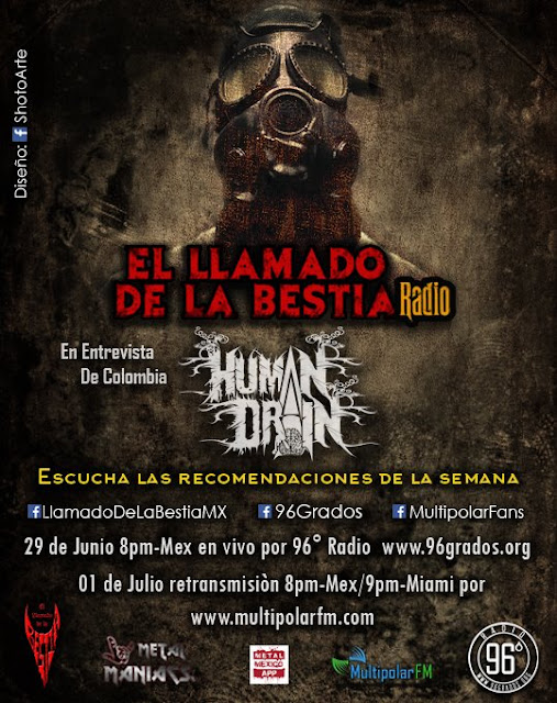 Podcast El Llamado De La Bestia, entrevista Human Drain