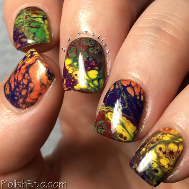 Rainbow Nails for the #31DC2018Weekly - McPolish - Sinful Colors Hypnotic Transforming Top Coat