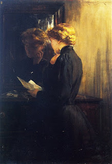 James Carroll Beckwith - The Letter