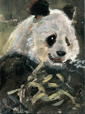 panda painting