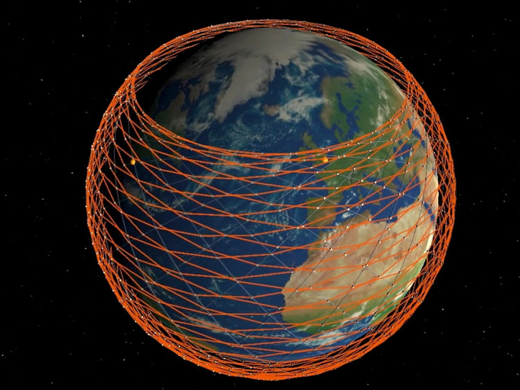 Спутниковая сеть Starlink на низкой околоземной орбите