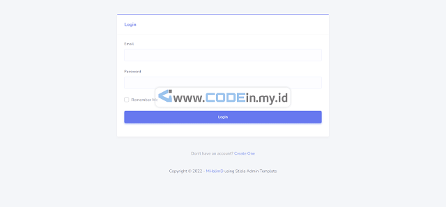 Tampilan Blog Berbasis Laravel - Menggunakan Stisla Admin Template dan Fortify For Auth - 8