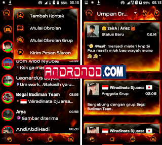 Download BBM Mod Droid Chat! Legend Of Fire v3.0.0.18 Apk Terbaru