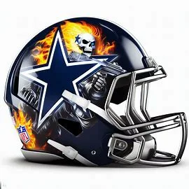 Dallas Cowboys Marvel Concept Helmet  Ghost Rider