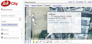 Ask Maps Reverse Address Geocoding Result