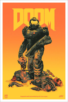 DOOM Video Game Screen Print by Gabz x Mondo