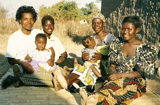 Zambian women and children