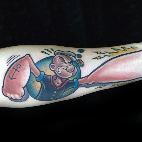 60 incríveis tatuagens do Popeye - Veja e inspire-se!