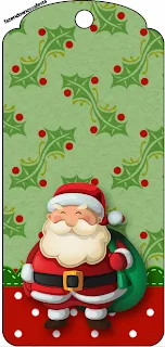 Snowman and Santa,  Free Printable Bookmarks.