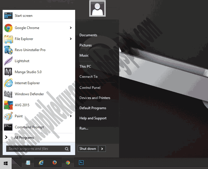 http://menutupikekurangan.blogspot.com/2015/02/cara-merubah-tampilan-start-menu.html