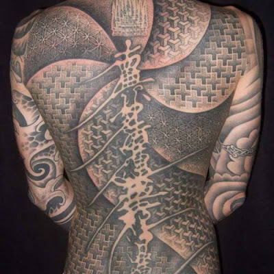 full back tattoos. Japanese Full Back Tattoo