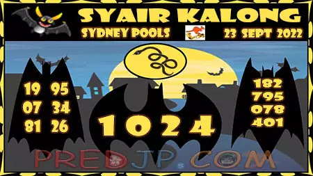 Ramalan Sydney Kalong Jitu Jumat 23-Sept-2022