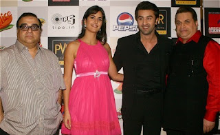 Katrina and Ranbir at Ambience mall