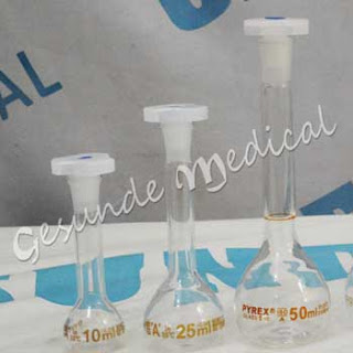 Jual Labu  Ukur  10 ml 1 Ltr Kaca Standar Praktikum 