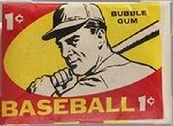 There was a second design for penny packs in 1959 as well with a batter