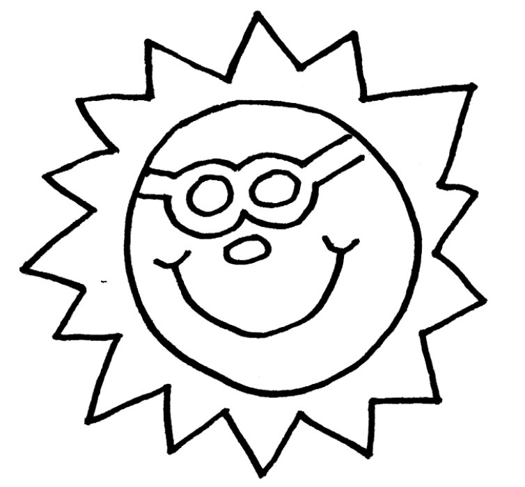 Download Free Coloring Pages To Print " Sun