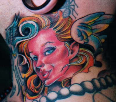 Celtic Angel tattoo