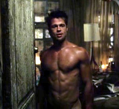 brad pitt fight club body. rad pitt fight club body