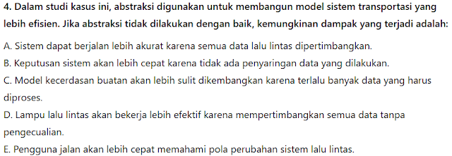 Soal 4 Informatika Materi Berpikir Komputasional Abstraksi Kelas X