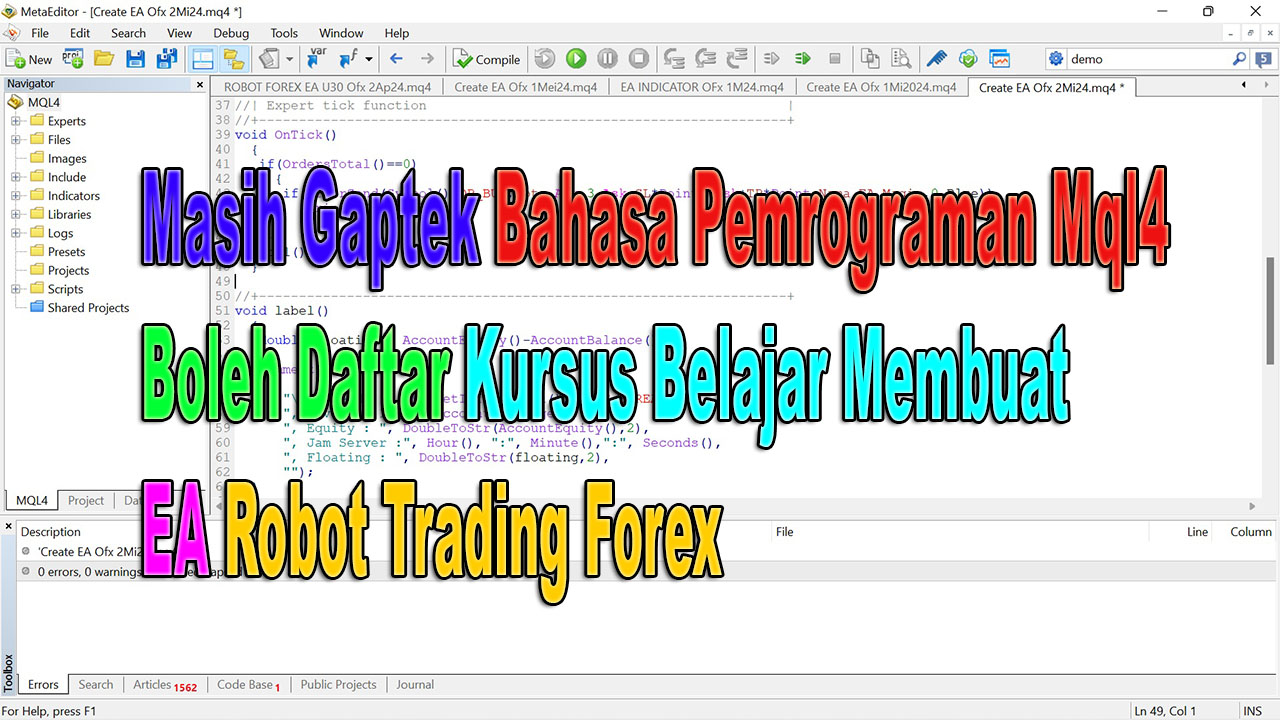 Kursus Membuat EA Forex Jakarta