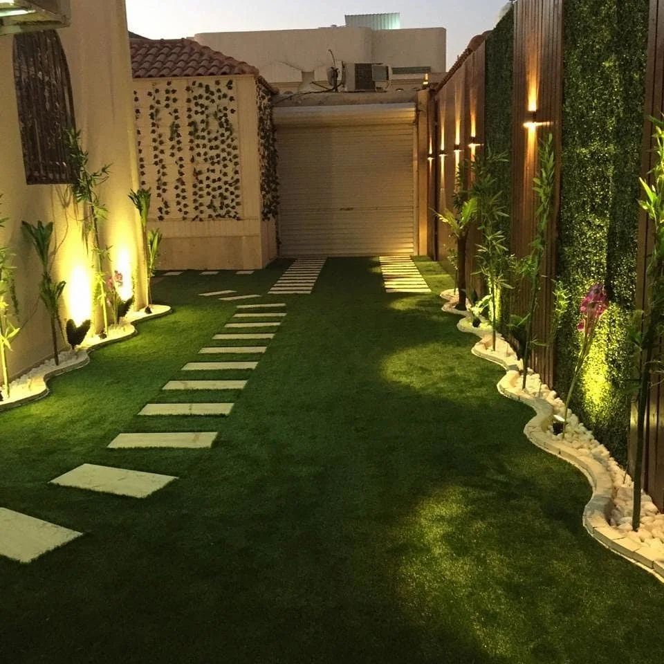 تزيين الحدائق المنزلية بالأحجار  في الرياض
