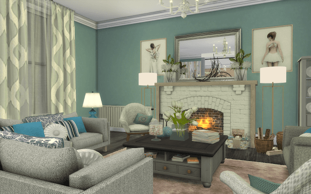 living room sims 4