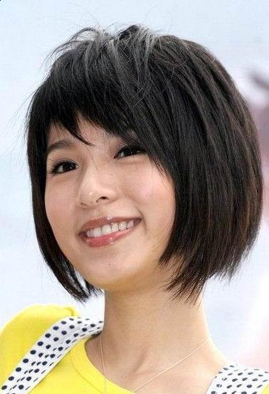 haircuts for round faces asian. face. Short hair styles
