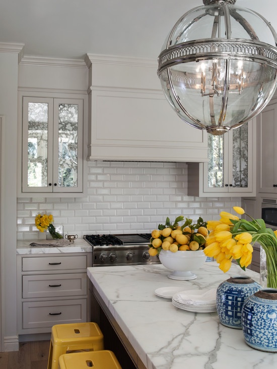 White and Yellow Kitchen