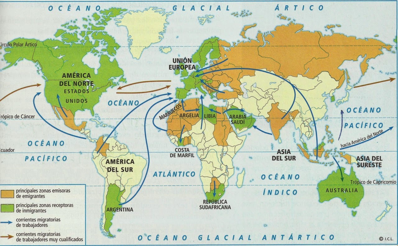 Blog de Sociales 2º ESO LOMCE LOS MOVIMIENTOS MIGRATORIOS