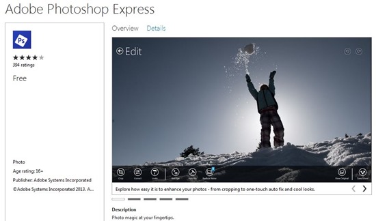 adobe photoshop express
