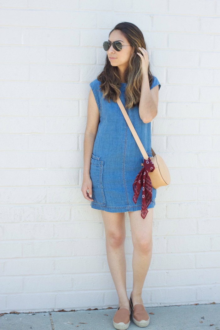 styling a denim dress