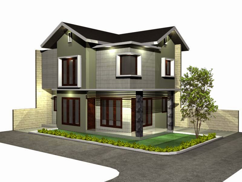 Gambar Ide Desain  Rumah  Hook  Minimalis  2 Lantai 2019