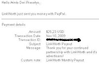 $250 Bayaran Pertama dari LinkWorth