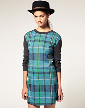 ASOS Checked Shift Dress