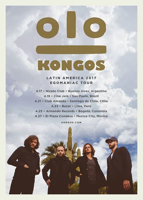 Kongos vem ao Brasil em Abril