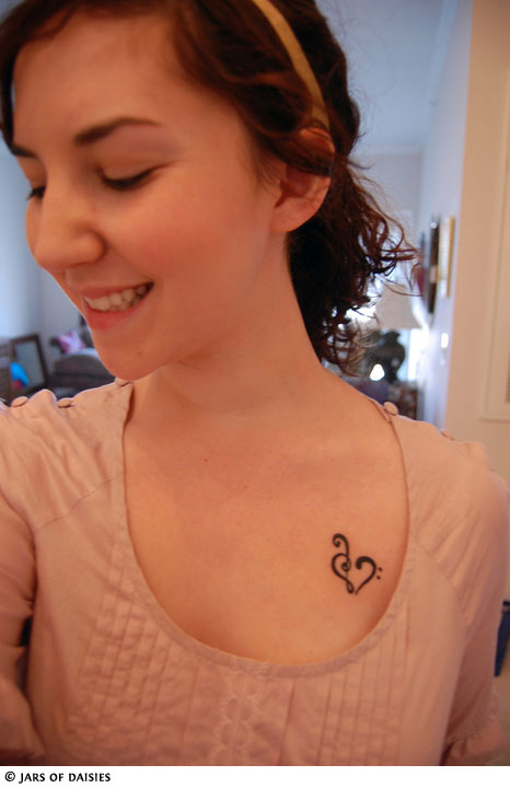 Treble Clef Tattoo Designs