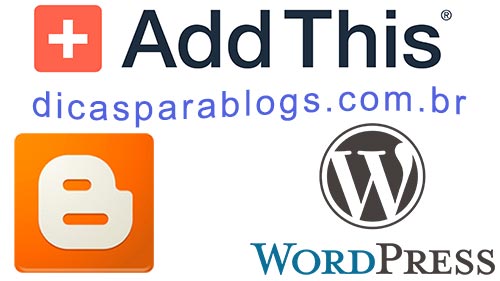 Addthis para Blogger e Wordpress